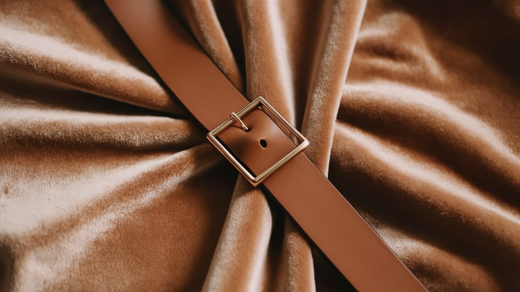 fashionable leather belt collection