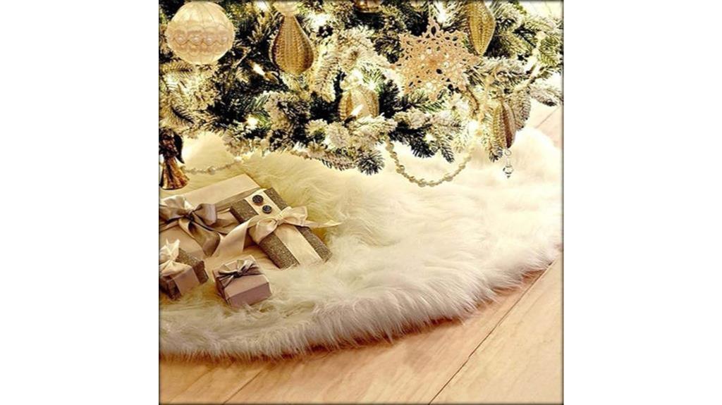 faux fur christmas tree skirt