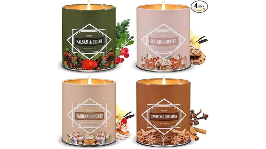 festive candle gift set