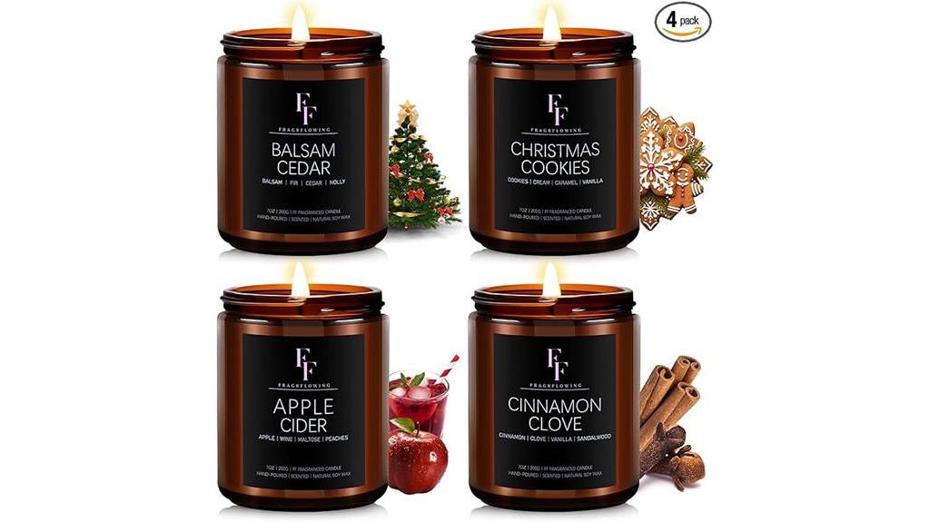 festive candle gift set