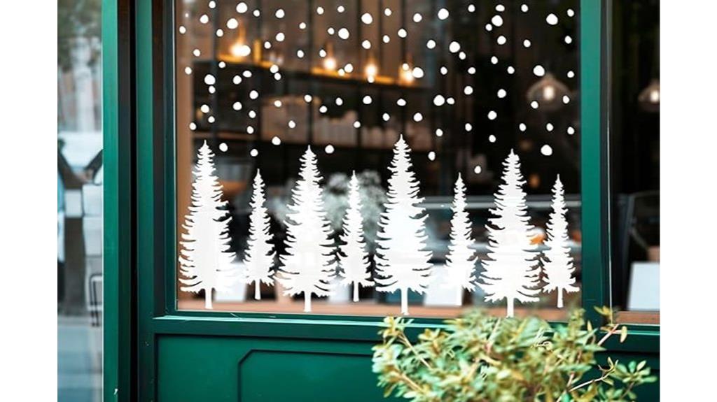 festive holiday window decorations