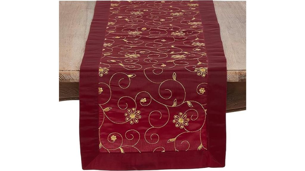 festive table runner elegance