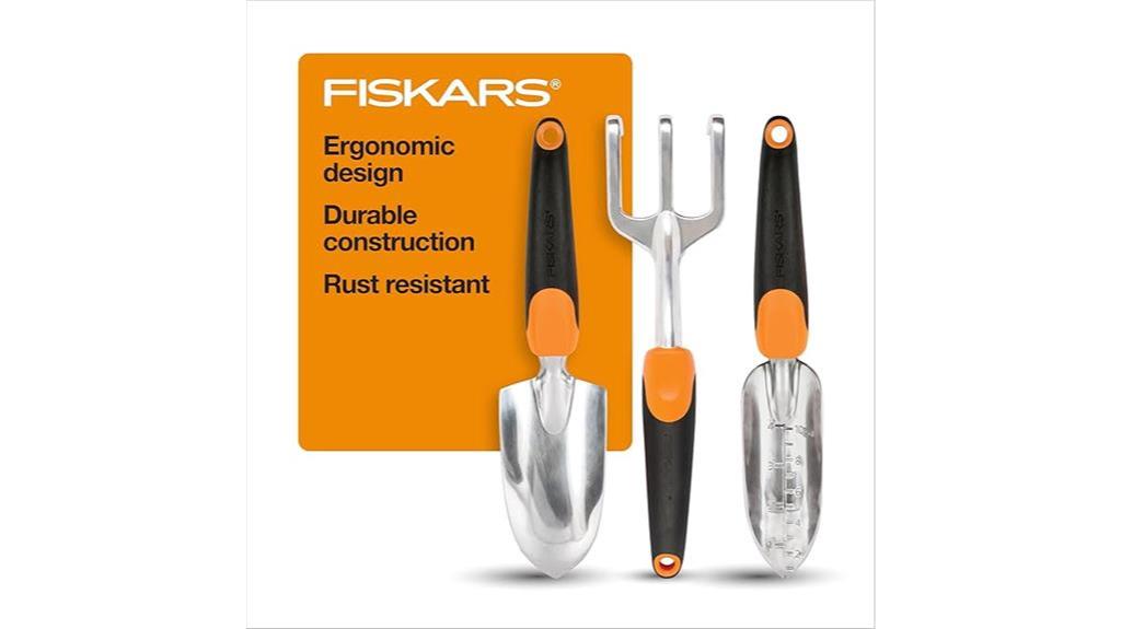 fiskars three piece gardening set