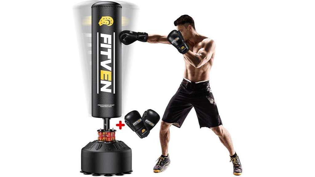 fitven punching bag set