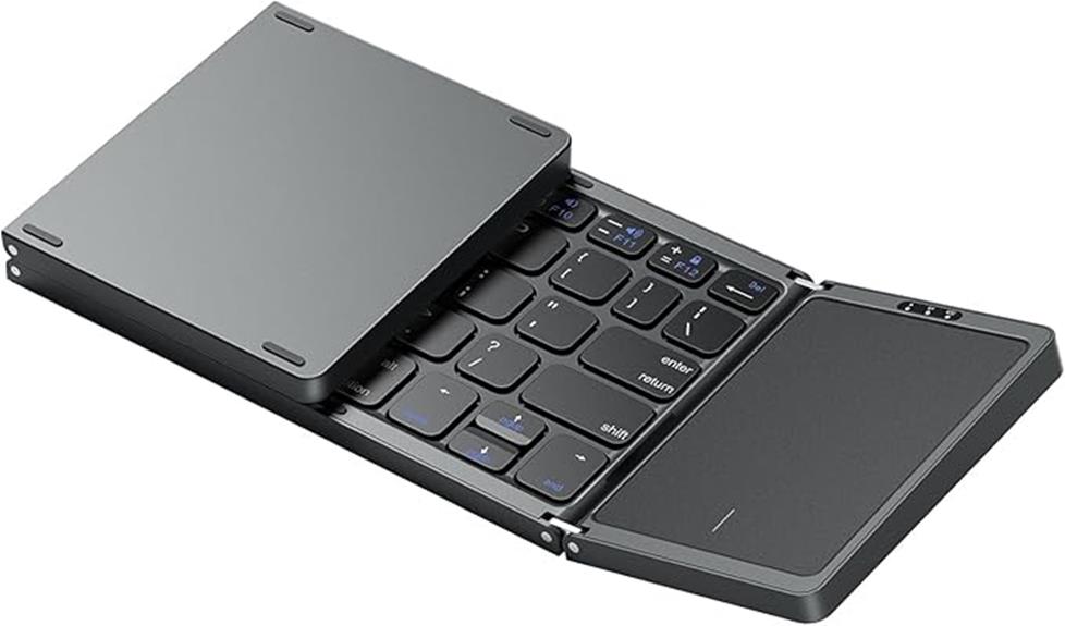 foldable bluetooth keyboard touchpad