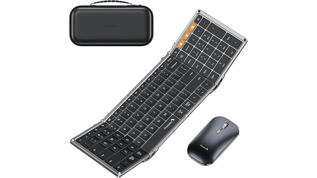 foldable keyboard mouse combo