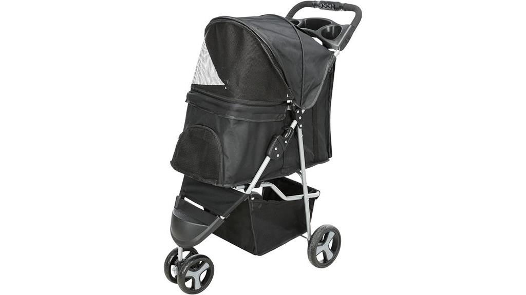 foldable pet stroller design