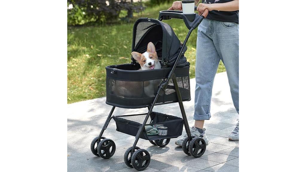 folding dog stroller 3 in 1