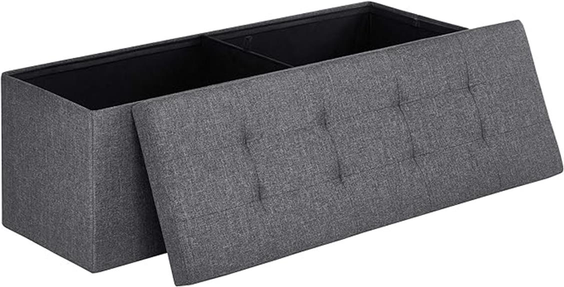 folding storage ottoman bench