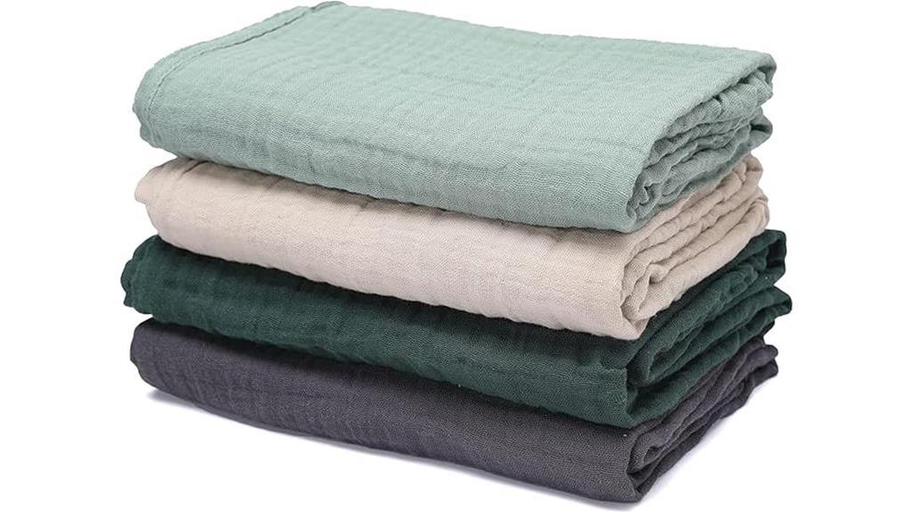 four pack baby swaddle blankets