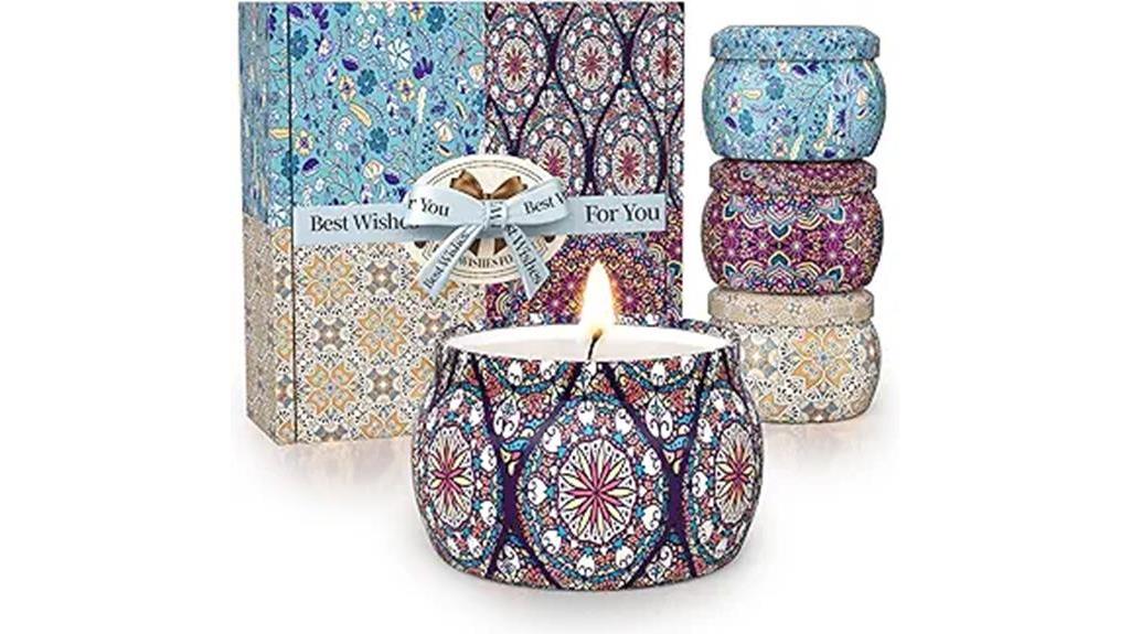 four pack candle gift