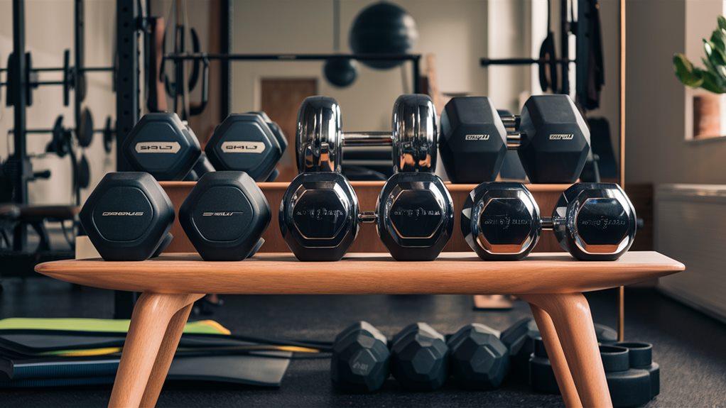 four popular dumbbell brands