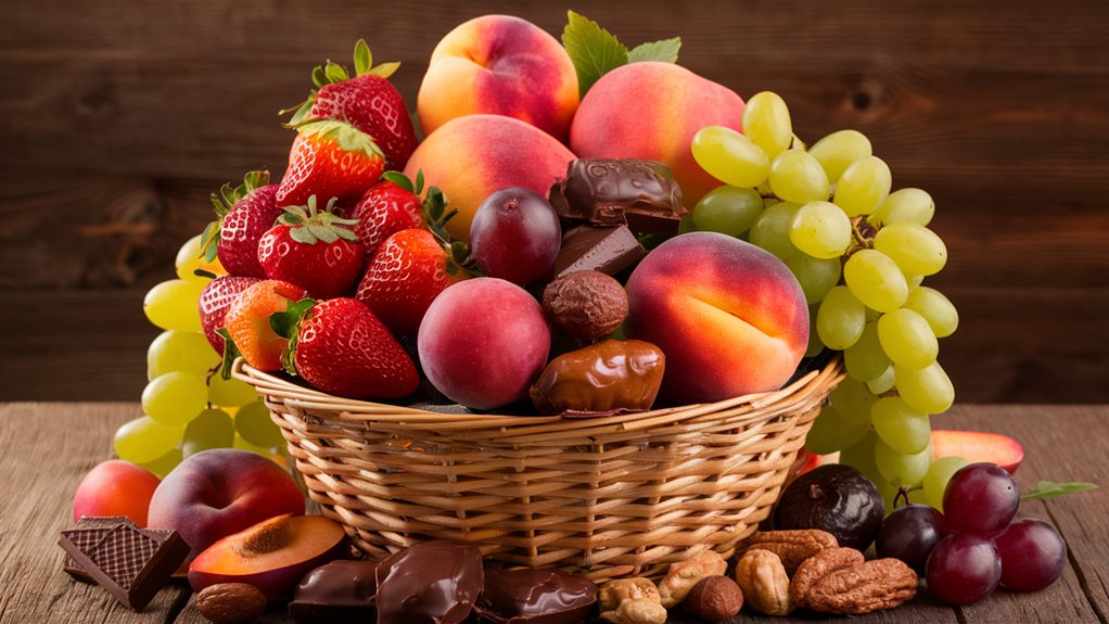 fresh fruit and sweets