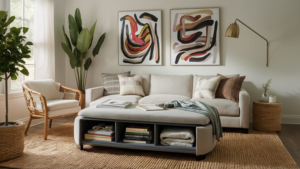 functional ottoman with storage