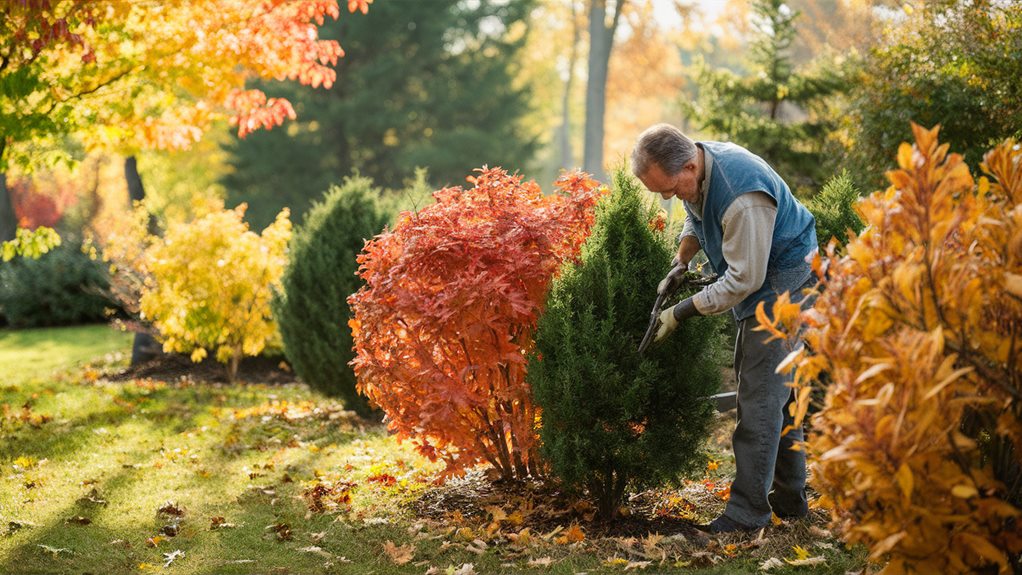 garden maintenance in autumn