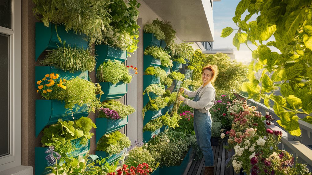 garden walls with plants