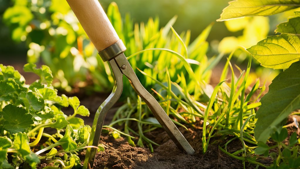 gardening tool for removing weeds