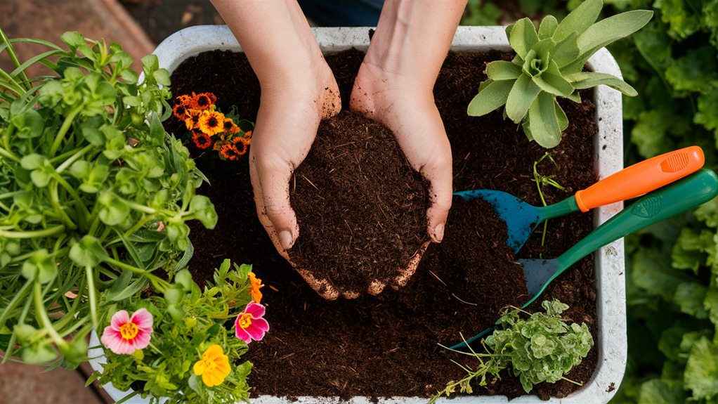 gardening with soil nutrients