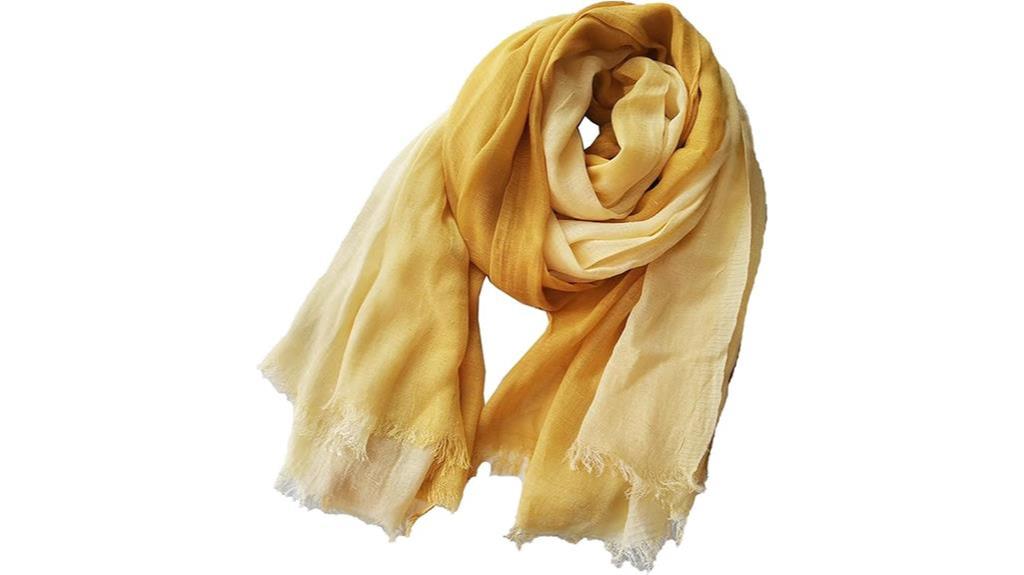 gradient two tone travel scarf