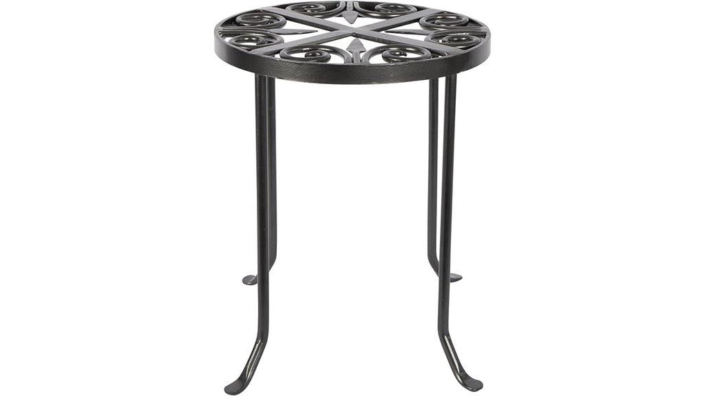 graphite wrought iron trivet