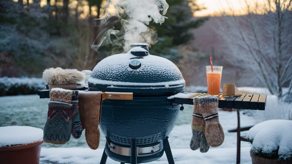 grill with correct temperature