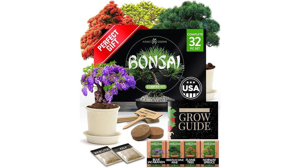 grow four bonsai trees