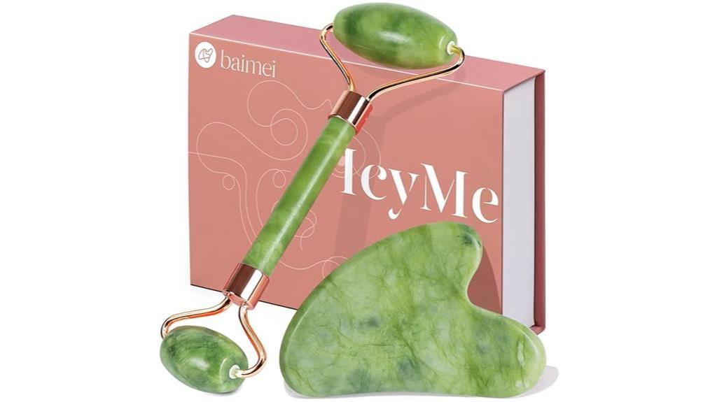 gua sha jade roller set