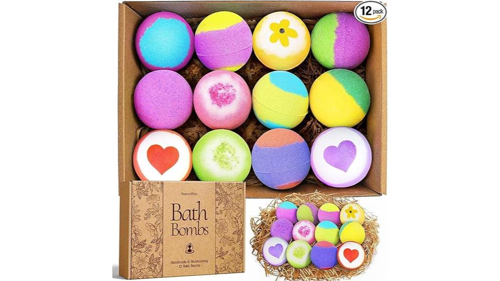 handmade bath bombs set