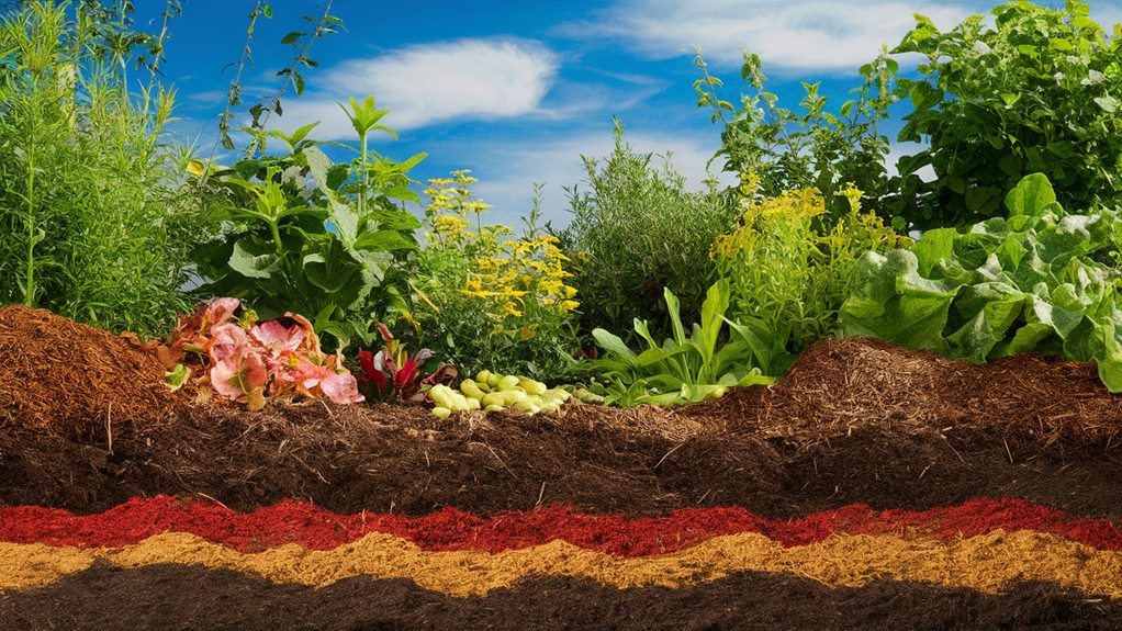 healthy garden through soil