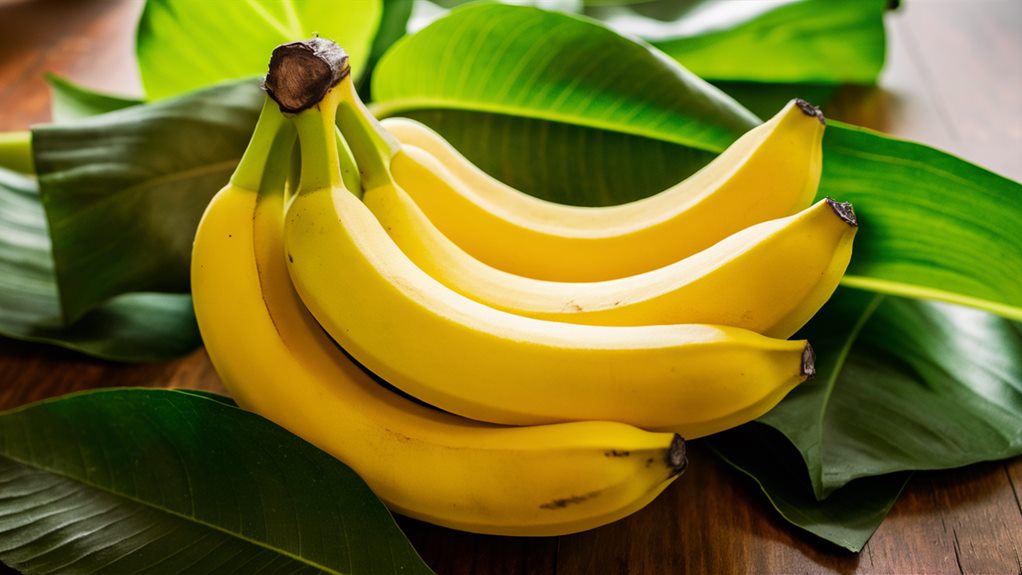 healthy yellow curved fruit