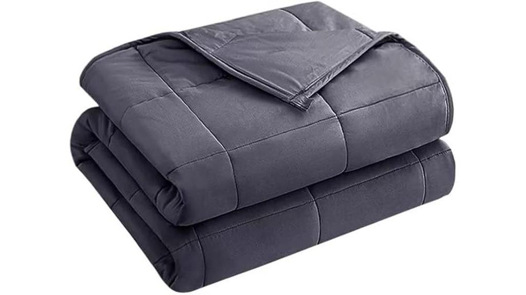 heavy grey weighted blanket