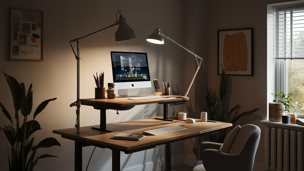 height adjustable desk for work