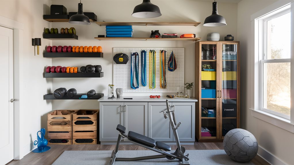 home gym storage solutions