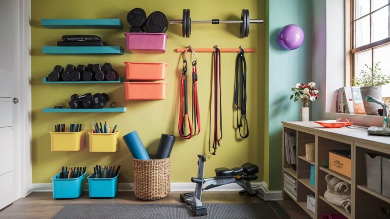 innovative organization ideas for home gym