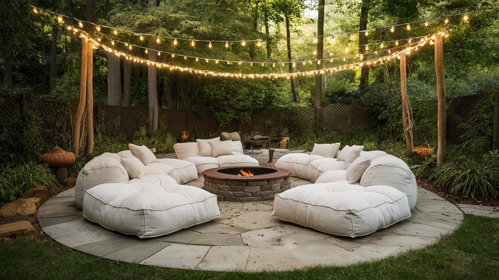 inviting outdoor relaxation spaces