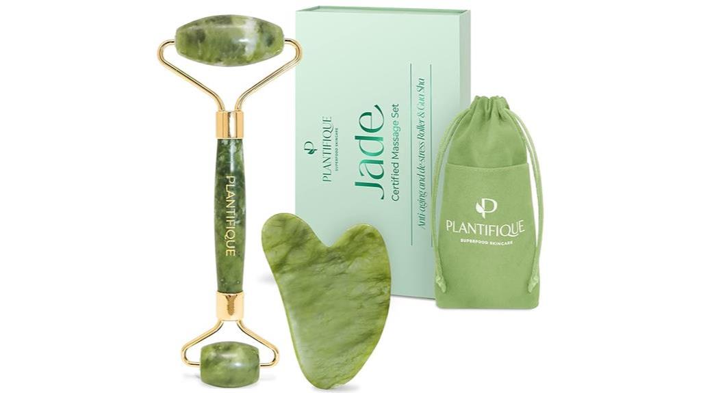 jade roller gua sha set