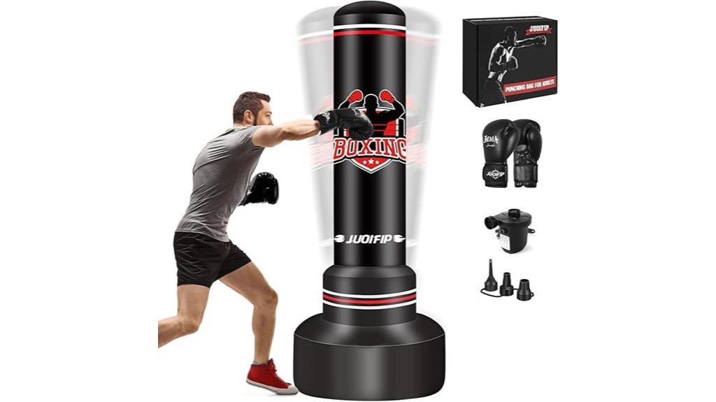 kickboxing stand with bag