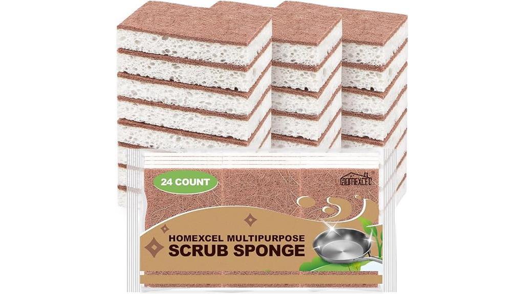 kitchen scrub sponges pack