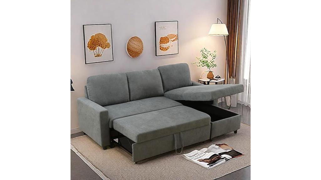 l shaped pull out sofa bed