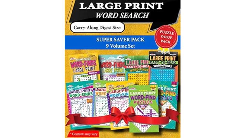 large print word search