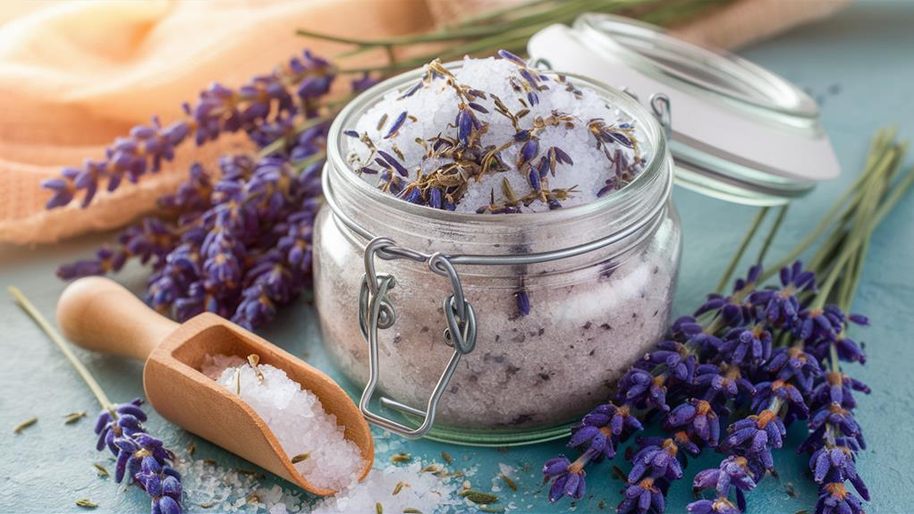 lavender infused epsom salt scrub