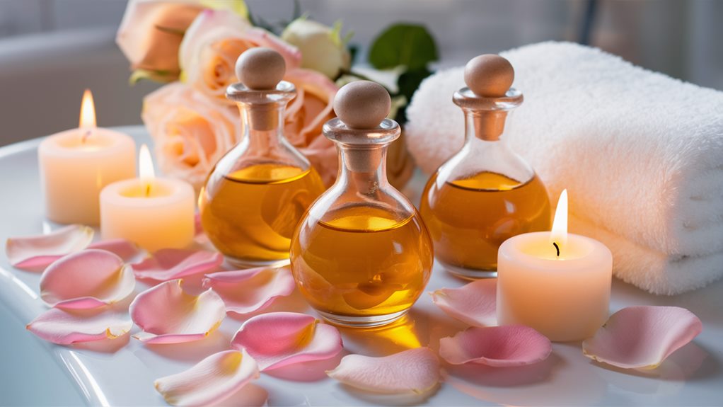 luxurious bath oil experience