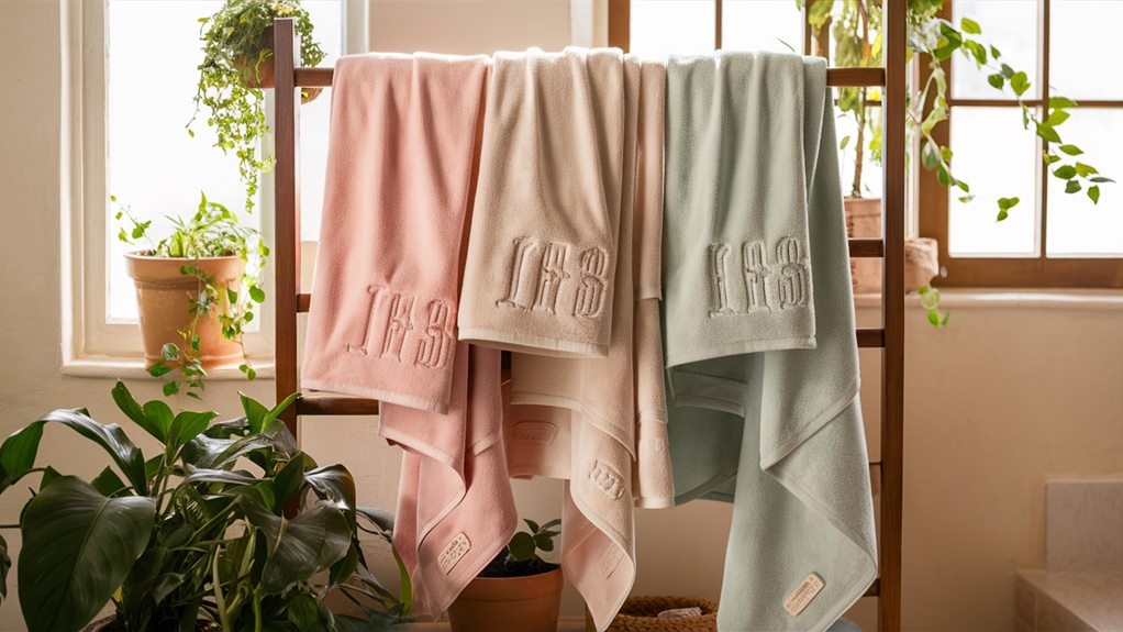 luxurious personalized towels set