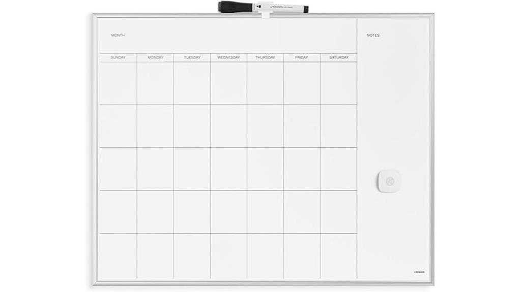 magnetic dry erase calendar