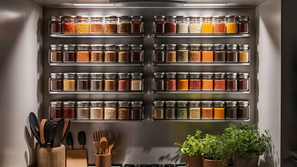 magnetic kitchen spice storage