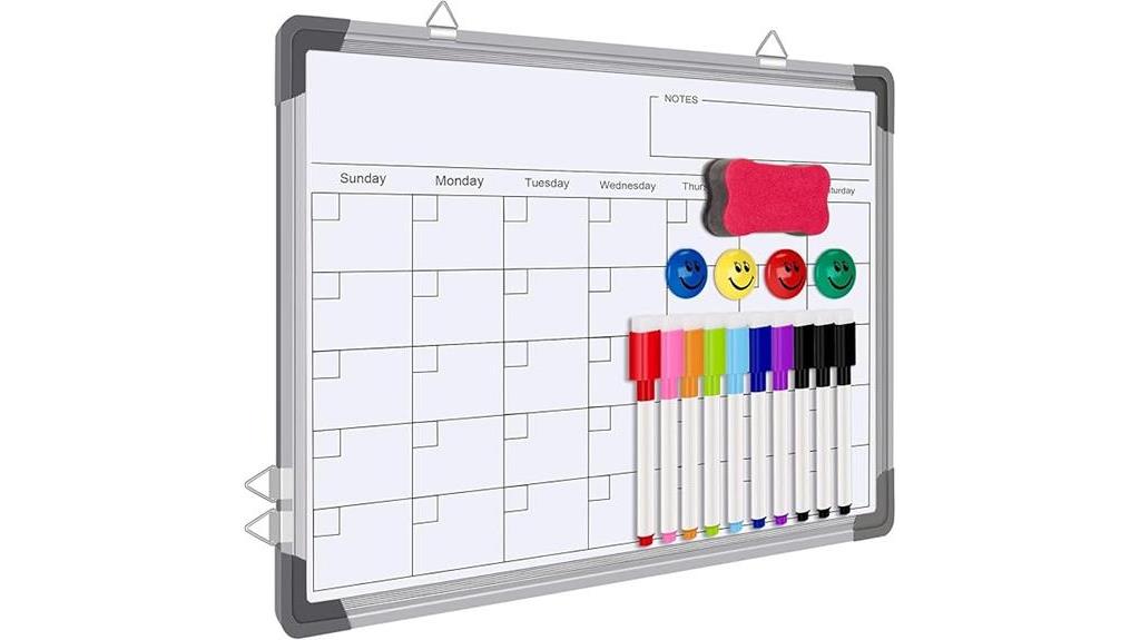 magnetic whiteboard calendar 16x12