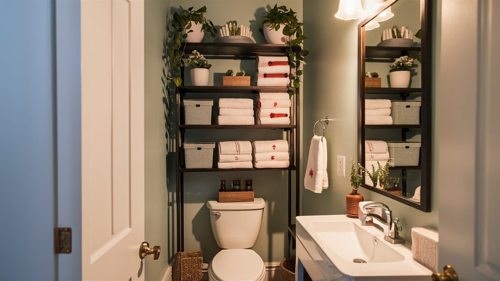 maximize bathroom storage space