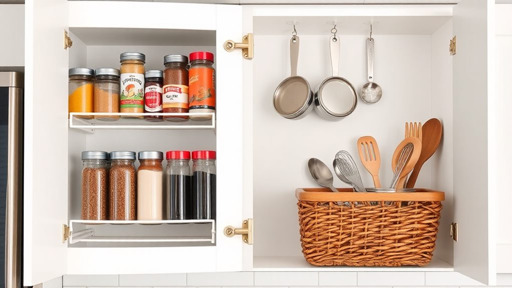 maximize kitchen cabinet space