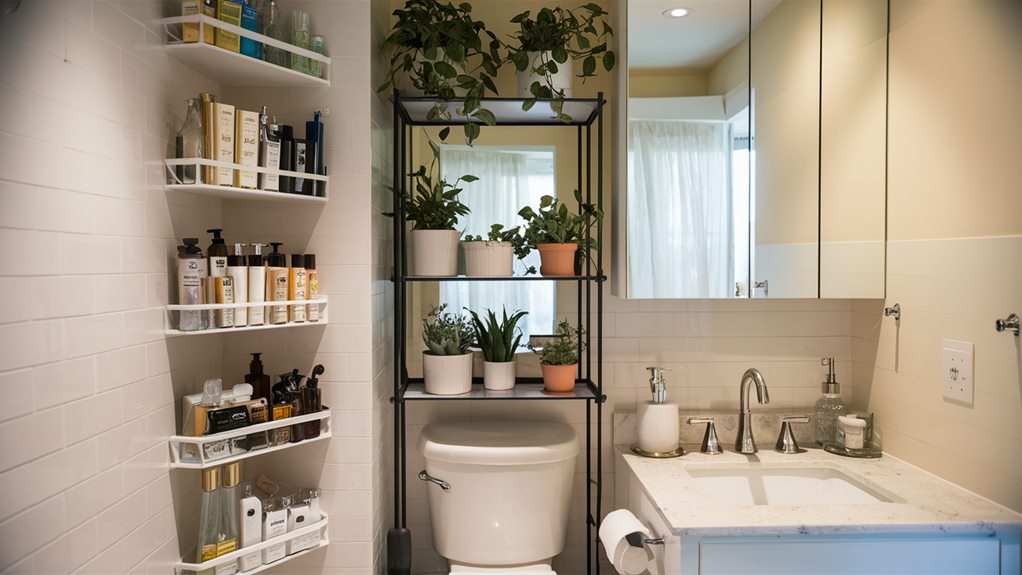 maximizing bathroom storage space