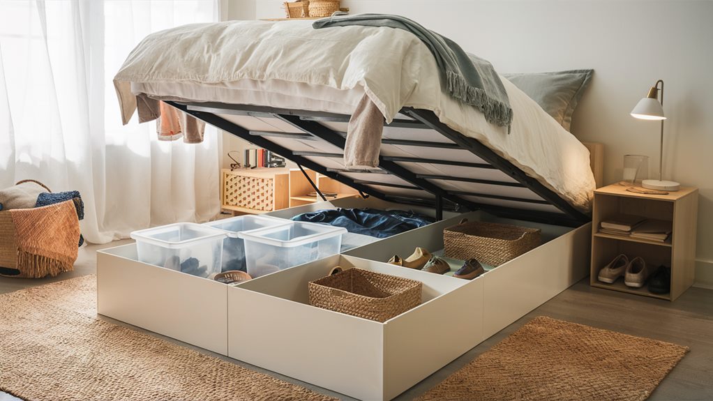 maximizing under bed storage options